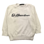 DANIELE ALESSANDRINI maglia girocollo tinta unita con stampa Bianco per Bambino 1291W00040XX BIANCO DANIELE ALESSANDRINI 