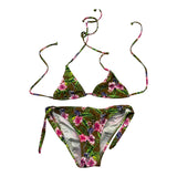 Matinée Costume 2 Pezzi Triangolo-Slip con Fantasia  per Bambina CC302222 VERDE MATINÉE 