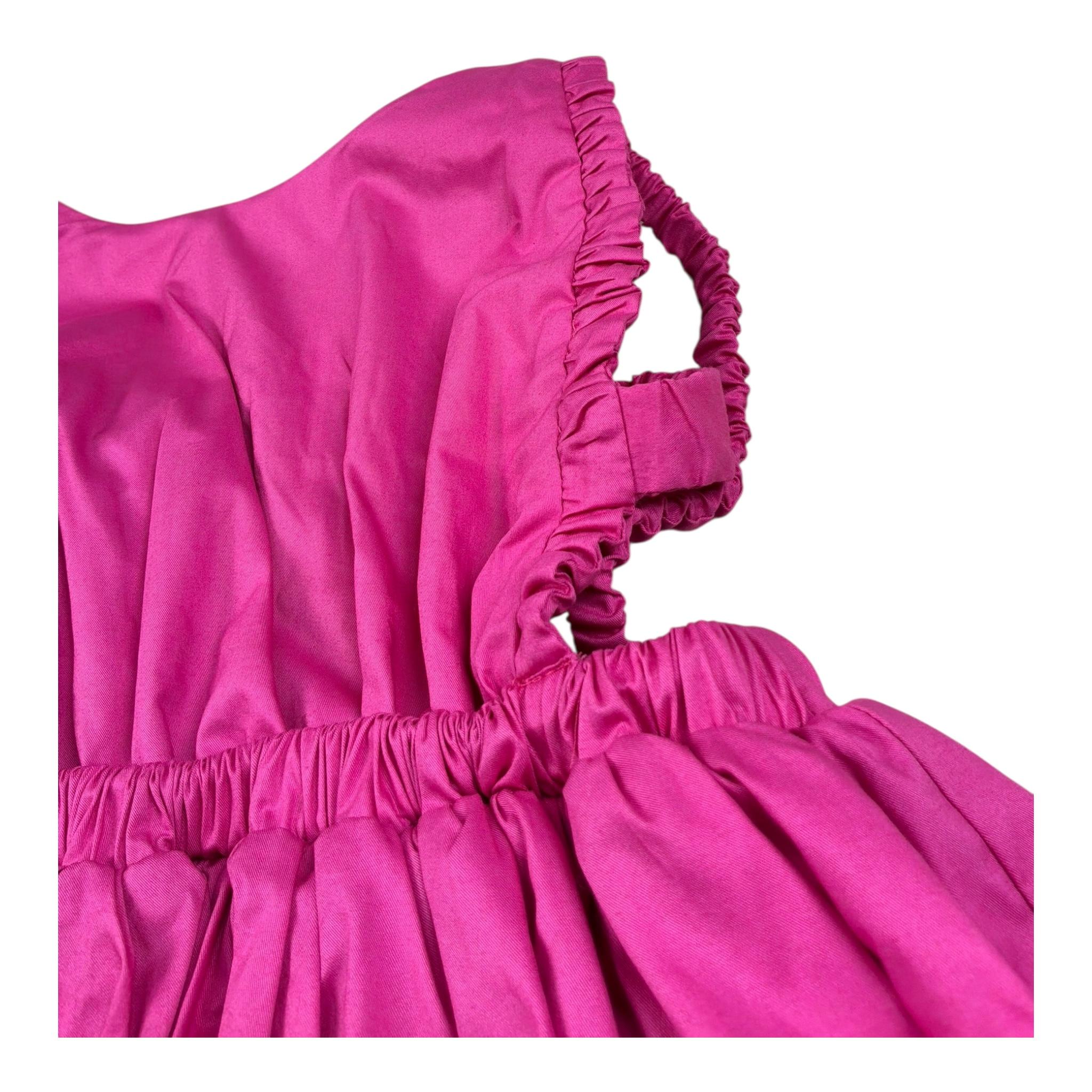 Vicolo Abito Tinta Unita con Elastico per Bambina 3146V00272 FUXIA VICOLO 