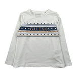 Guess Shirt Girocollo Tinta Unita con Logo per Neonata K5RI04K6YW4 BIANCO GUESS 