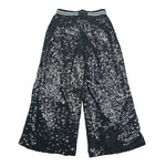 John Richmond Pantalone Modello Palazzo Paillettato Tinta Unita per Bambina RGP26060PA NERO JOHN RICHMOND 