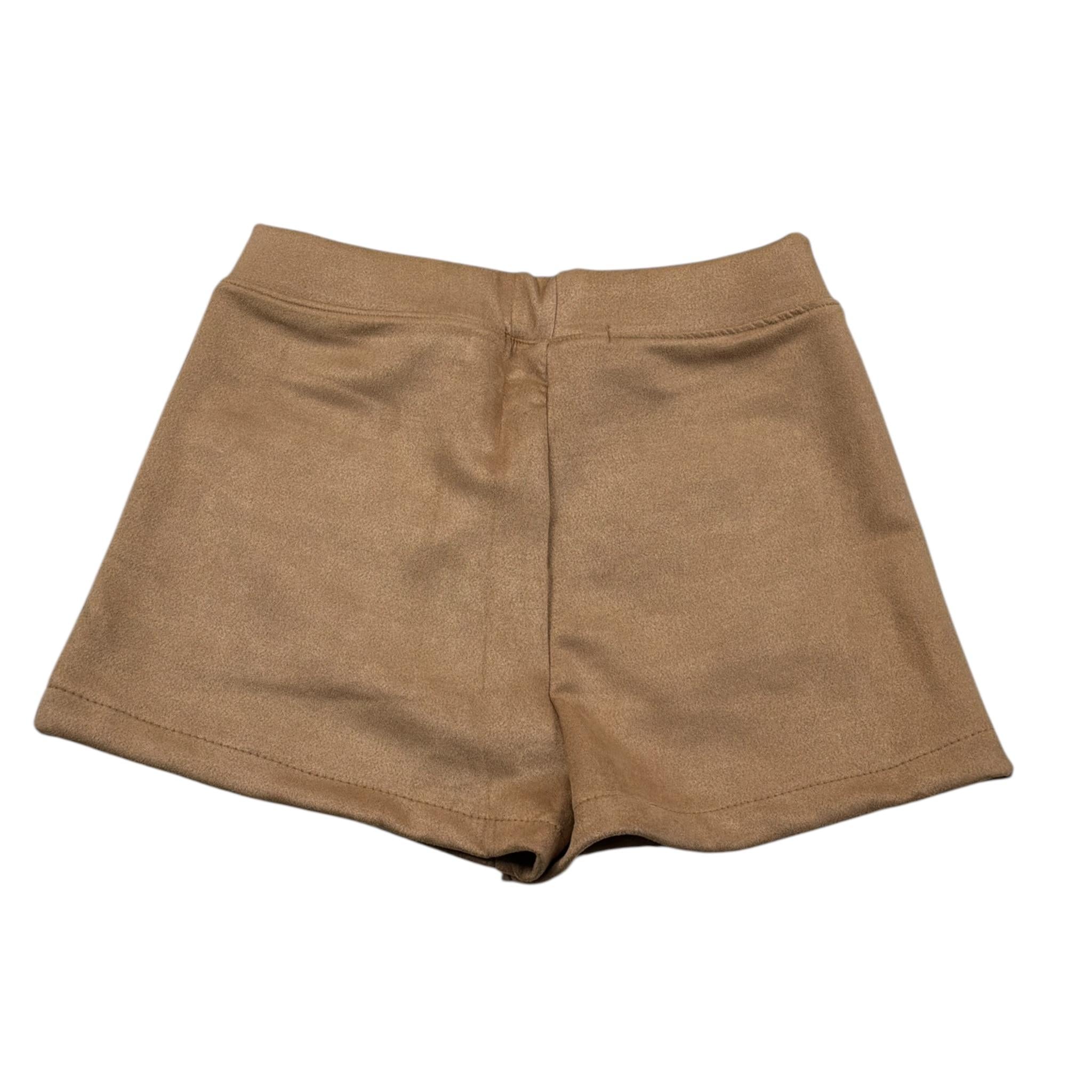 Shopart Short tinta unita In Camoscio Marrone per Bambina RIRIRI MARRONE SHOPART 