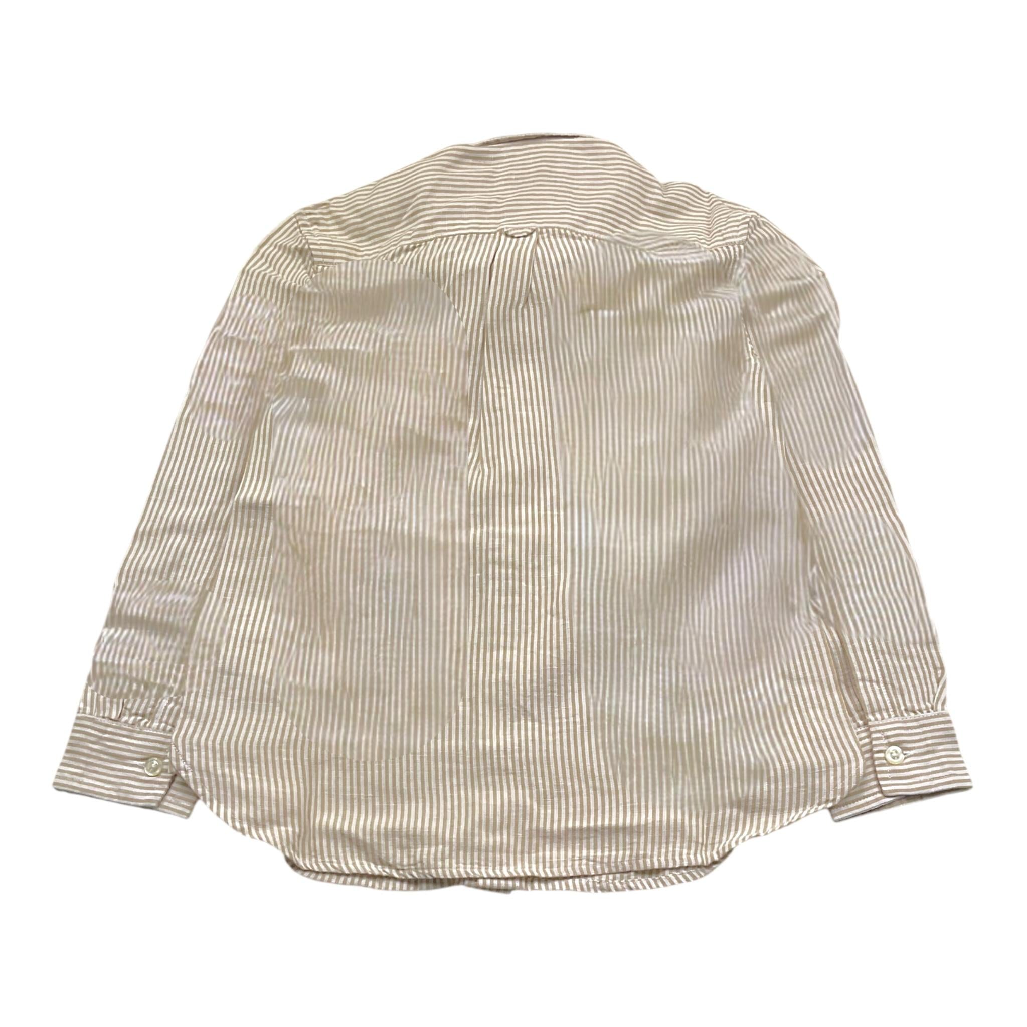 Woolrich Camicia Tinta Unita con Fantasia A Righe per Bambino CFWKSI0068 BEIGE WOOLRICH 
