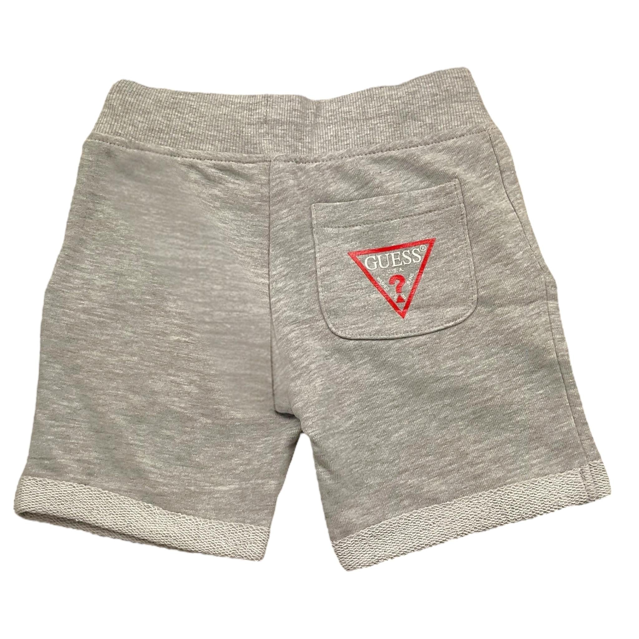 Guess Bermuda Tinta Unita con Logo per Neonato N93Q18KAUG0 GRIGIO GUESS 