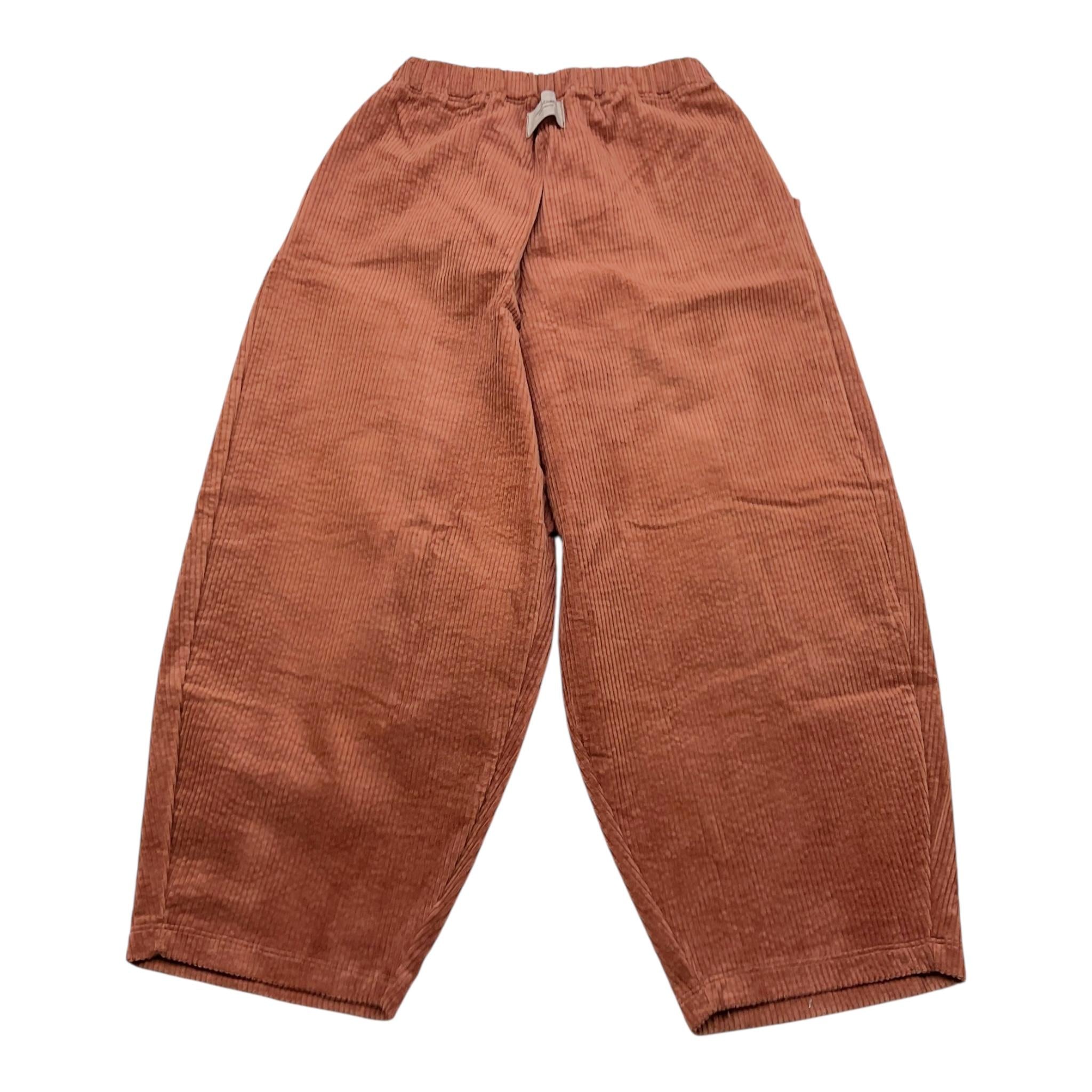 @MADILLY pantalone tuta tinta unita con elastico in vita modello a palazzo Biscotto per Bambina 01944 BISCOTTO @MADILLY 