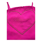 Miss Blumarine Top Träger Einfarbig Mit Logo-Print Fuchsia Für Mädchen