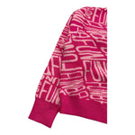 FUN & FUN maglia girocollo tinta unita con stampe in contrasto Fuxia per Bambina FNBSW15587 FUXIA FUN & FUN 
