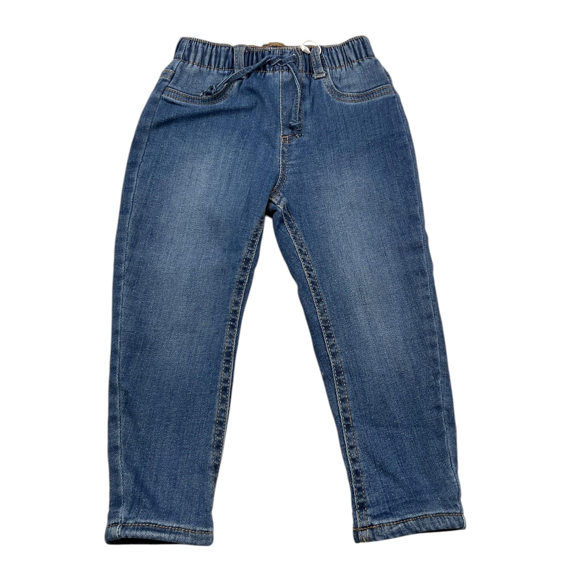 MAYORAL jeans tinta unita con elastico in vita Blu per Neonato 592 BLU MAYORAL 