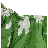 Lu Lu By Miss Grant Top Mezza Manica tinta unita con Ricami Verde per Bambina LL2840 VERDE LU LU BY MISS GRANT 