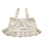 Janice Top Tinta Unita con Bretelle per Bambina JN237R BIANCO JANICE 