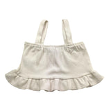 Janice Top Tinta Unita con Bretelle per Bambina JN237R BIANCO JANICE 
