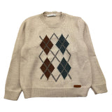 BARCELLINO maglia girocollo tinta unita cn rombi Beige per Bambino 115407J BEIGE BARCELLINO 
