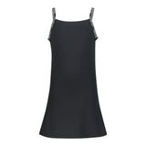 Trägerloses Kleid mit Calvin Klein-Logo in Schwarz für Mädchen