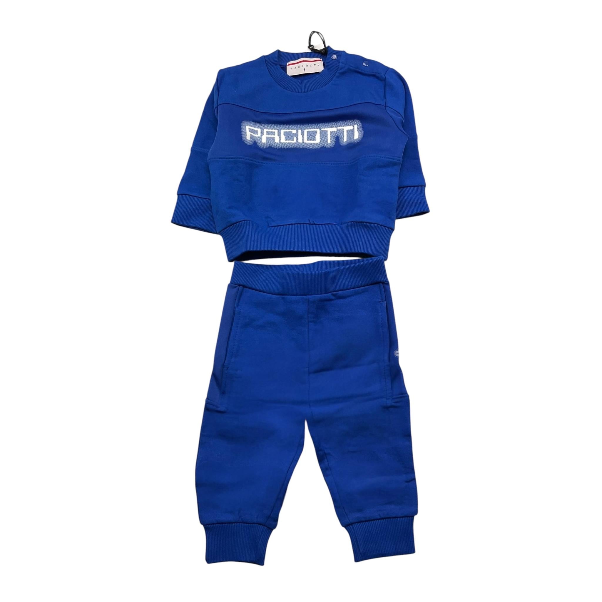CESARE PACIOTTI completo tinta unita 2 pz felpa-pantalone Cobalto per Neonato CMP5301B COBALTO CESARE PACIOTTI 