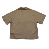 I'M Brian Camicia Mezza Manica Tinta Unita per Neonato CA3283JN MARRONE I'M BRIAN 