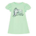 Liu Jo Abito Tinta Unita con Brillantini per Neonata KA5037J5003 VERDE LIU JO 