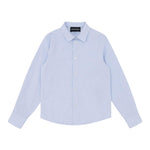 Emporio Armani Camicia Tinta Unita Manica Lunga per Bambino EB000062 AZZURRO EMPORIO ARMANI 
