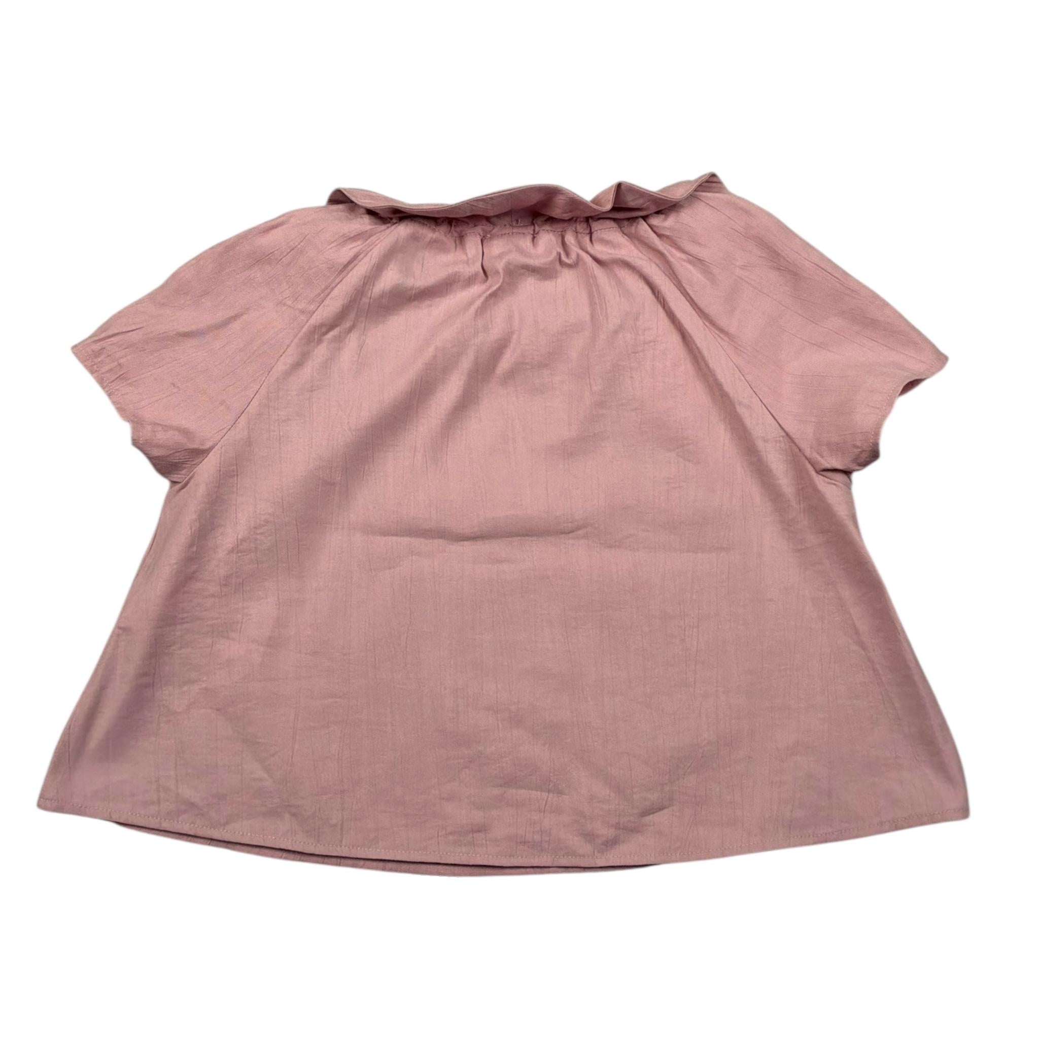 Il Gufo Camicia Mezza Manica Tinta Unita per Bambina P25CC107R0004 ROSA IL GUFO 