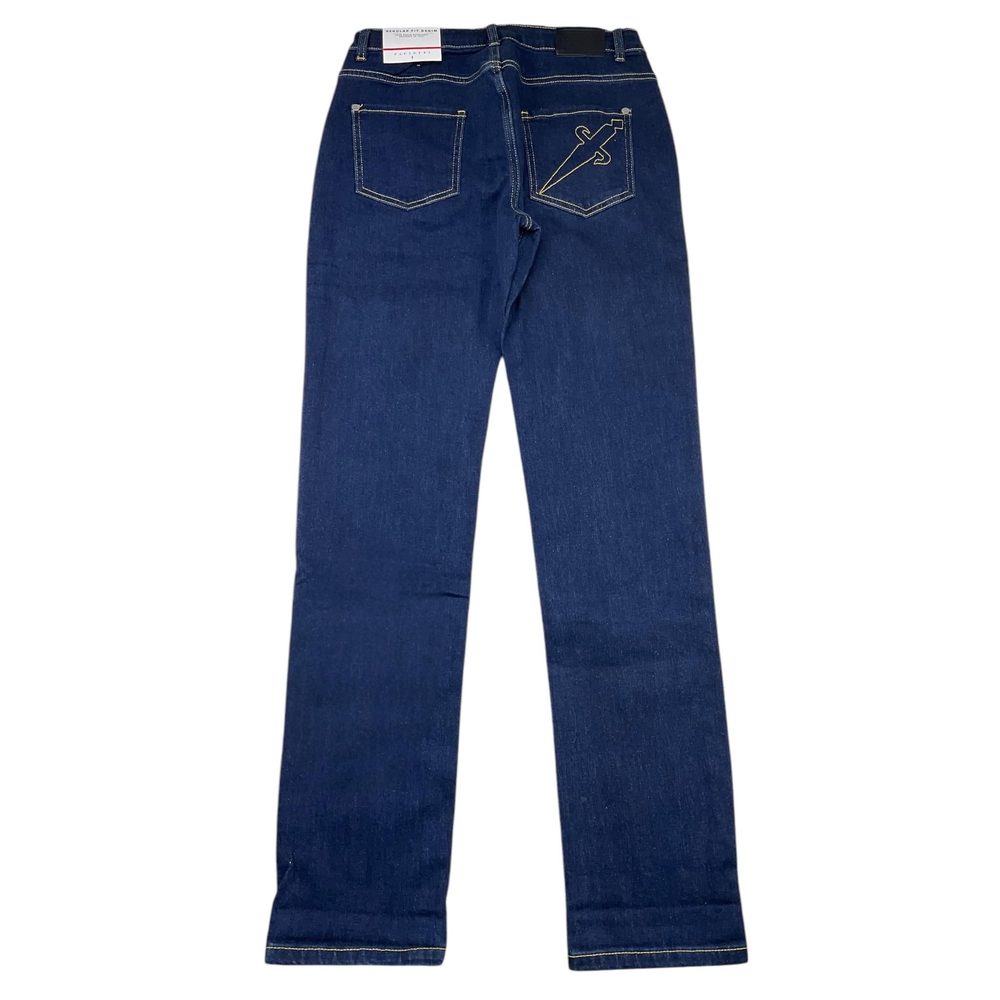 CESARE PACIOTTI jeans tinta unita con girovita regolabile Blu per Bambino PTP4370J BLU CESARE PACIOTTI 