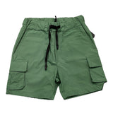 Do Not Conform Einfarbige Bermuda-Shorts mit elastischer Taille in Grün für Neugeborene
