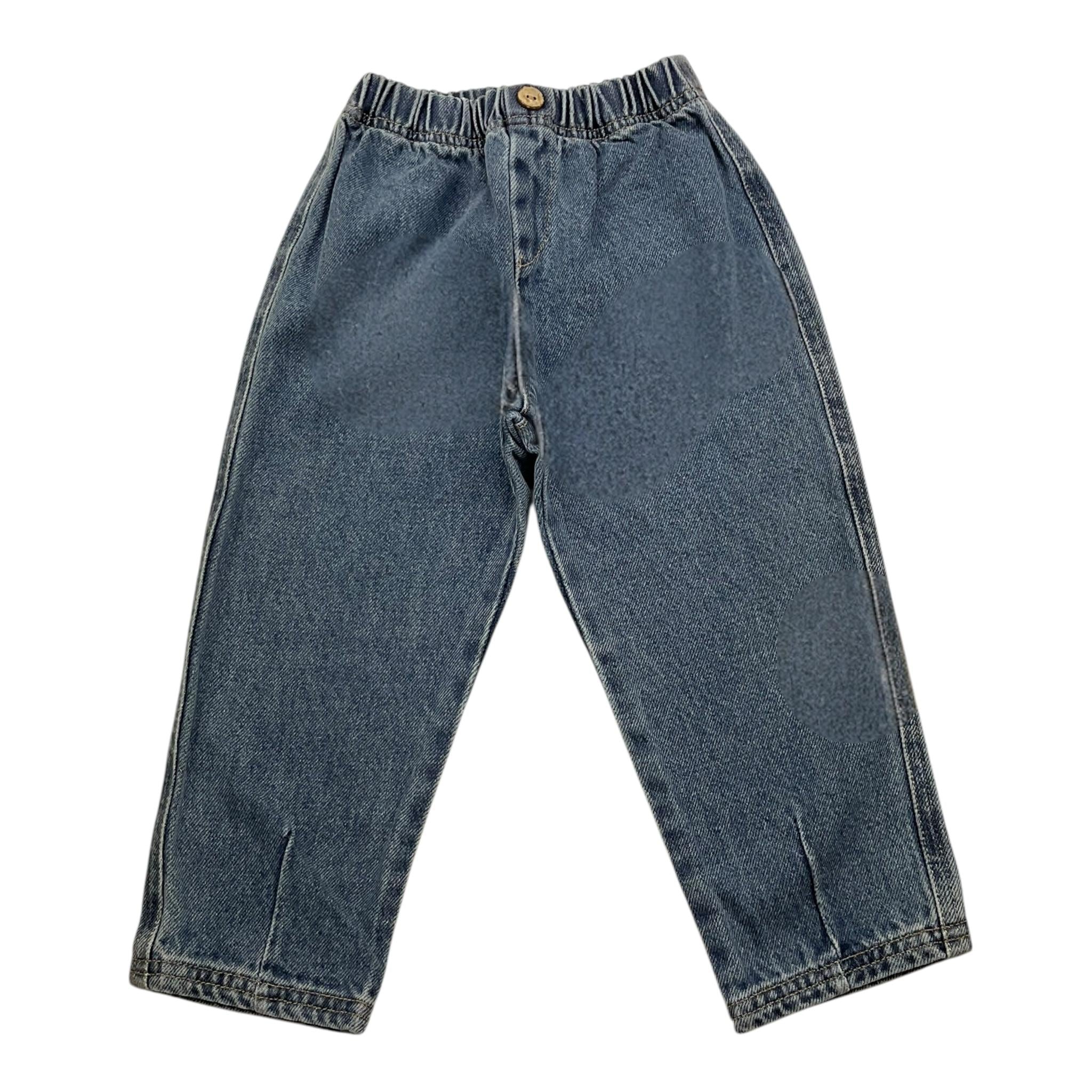 PLAY UP jeans tinta unita con elastico in vita Blu per Neonato PA011AP11608 BLU PLAY UP 