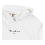NUPKEET felpa chiusa con cappuccio tinta unita con stampa logo Bianco per Bambino 4DNK315 BIANCO NUPKEET 