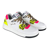 Aniye By Girl Sneakers Einfarbig mit gepunktetem Muster und Schnürsenkeln Weiß für Mädchen