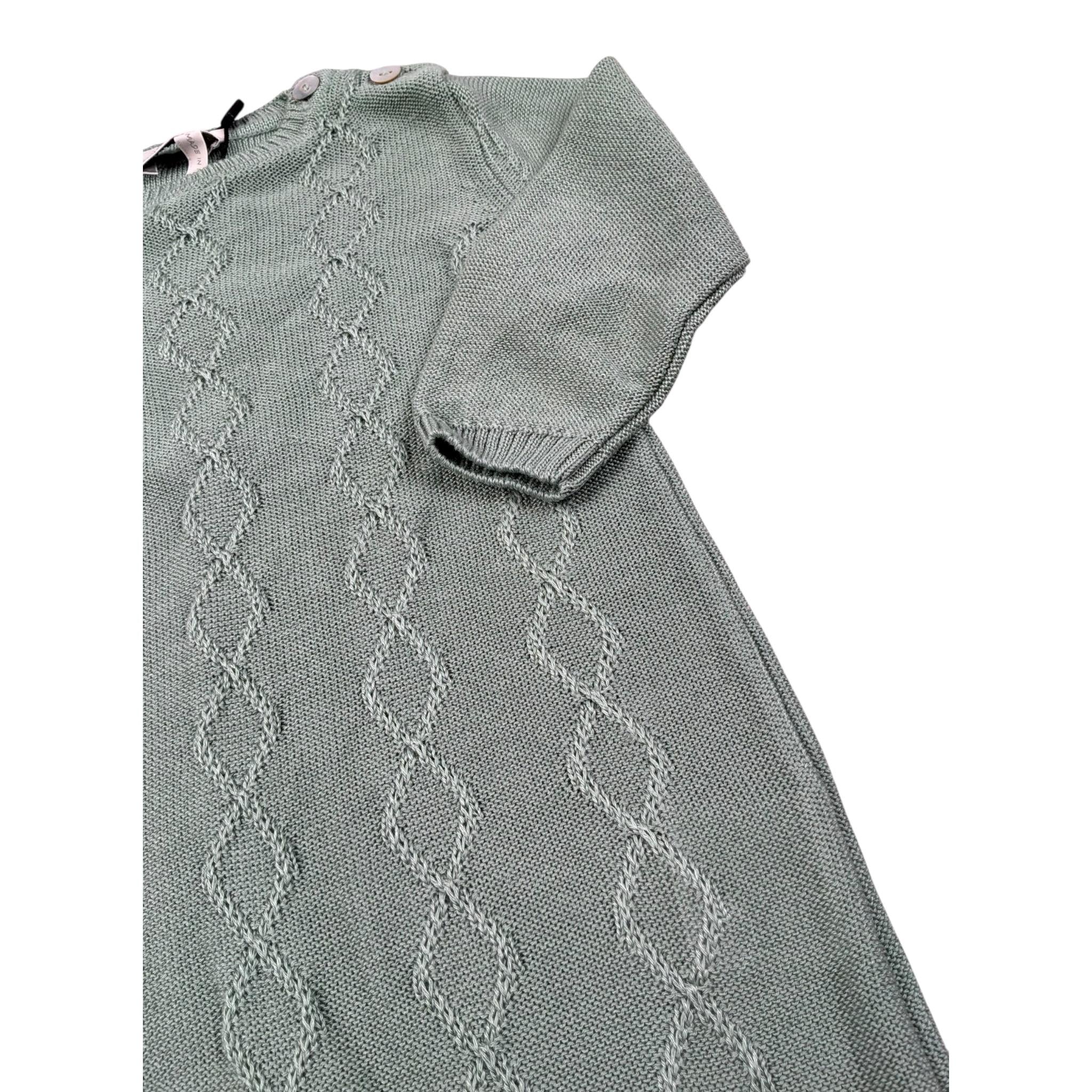 Maglifici di Verona Tutina Tinta Unita In Maglia per Neonato 045382 VERDE MAGLIFICI DI VERONA 