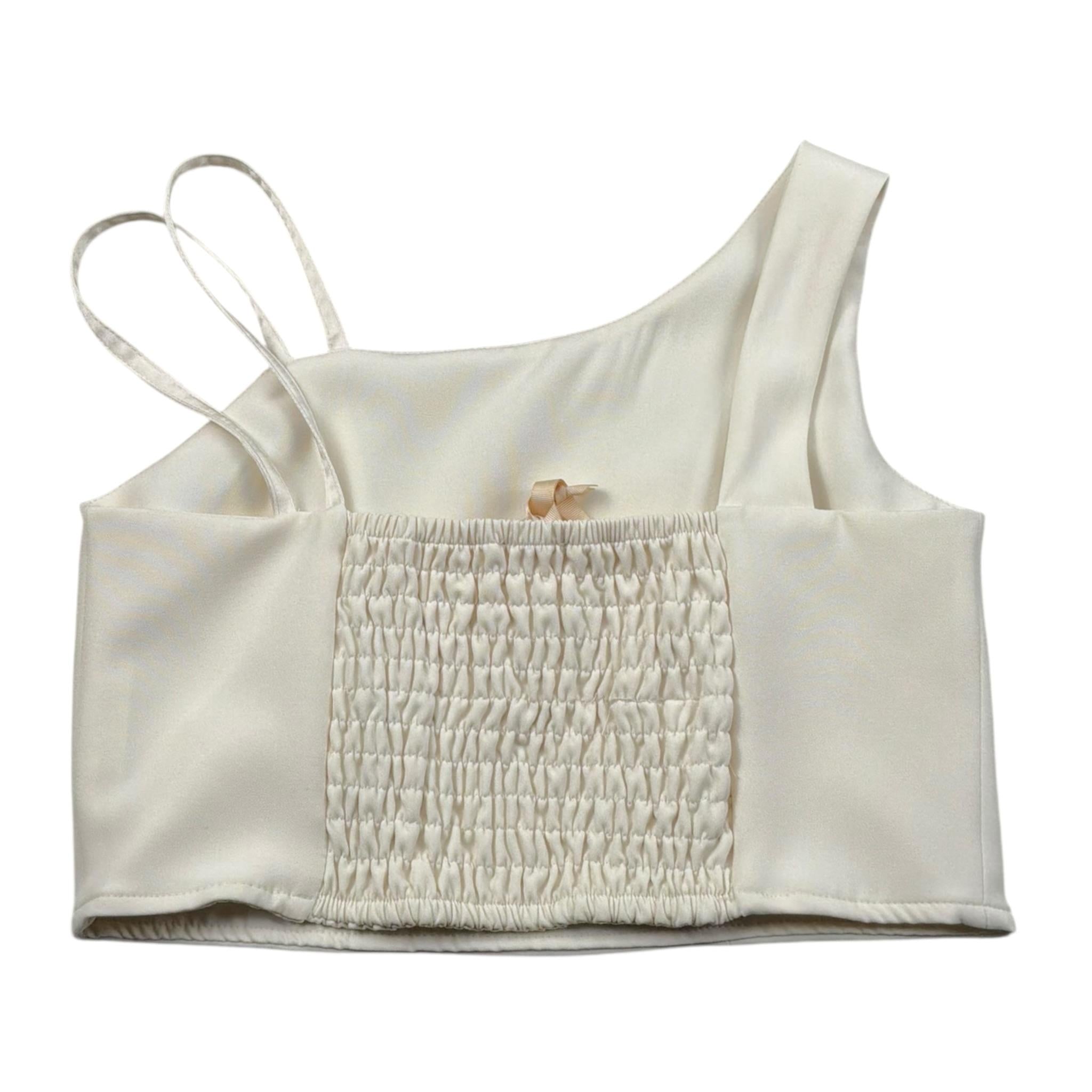 Meilisa Bai Top Tinta Unita con Bretelle per Bambina FL6358 BEIGE MEILISA BAI 