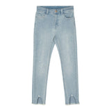 Twinset Jeans uni mit hellblauem Glitzer für Mädchen