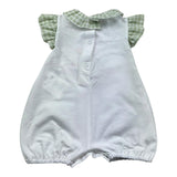 Le Bebe Pagliaccetto Mezza Manica Tinta Unita per Neonata LBG6232 BIANCO LE BEBE 