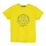 The North Face T-Shirt Girocollo Tinta Unita con Stampa per Bambino NF0A8AXGJE31XXL GIALLO THE NORTH FACE 