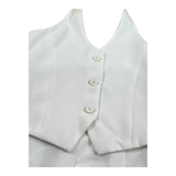 Hinnominate Abito Tinta Unita con Finto Gilet per Bambina 3646V00219 BIANCO HINNOMINATE 