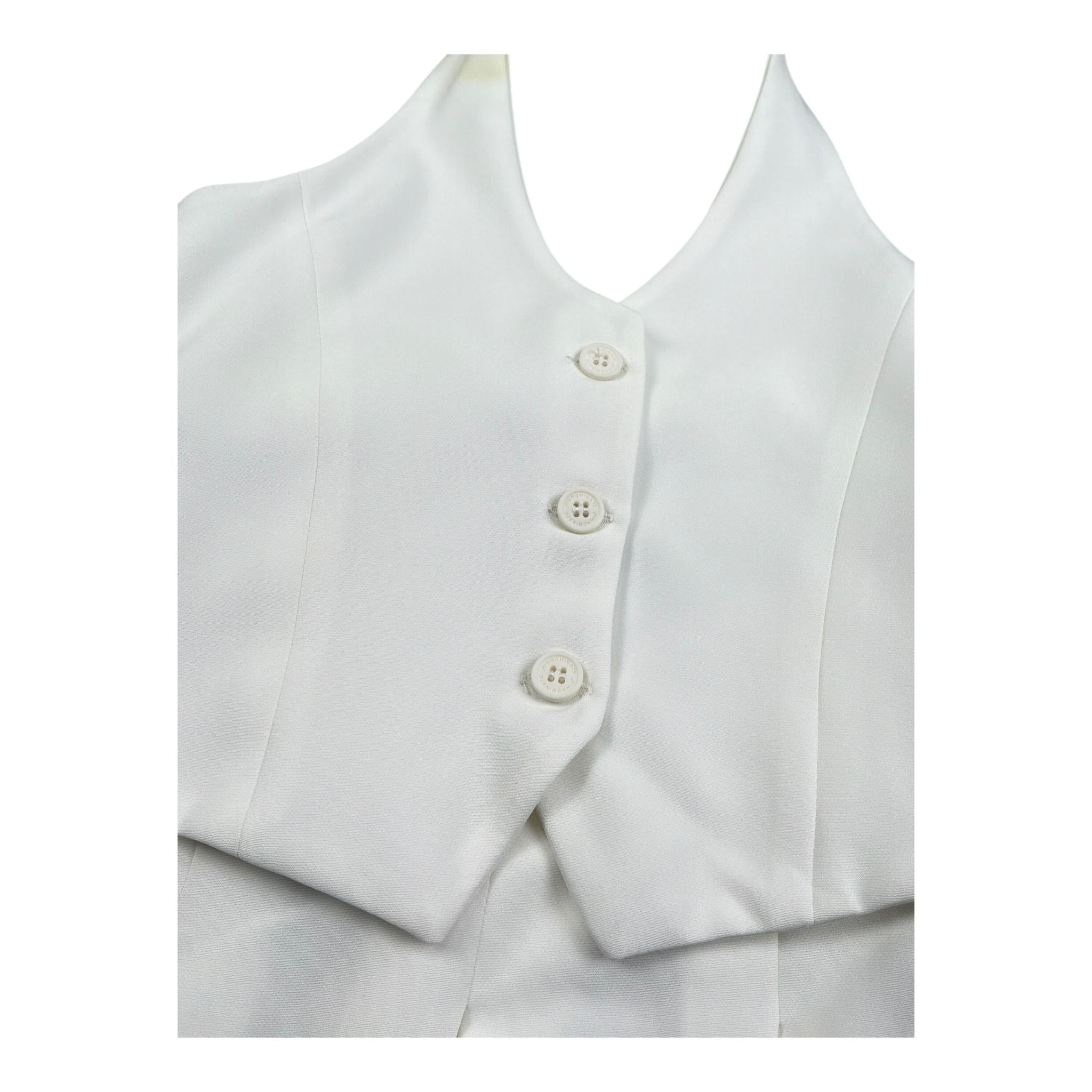 Hinnominate Abito Tinta Unita con Finto Gilet per Bambina 3646V00219 BIANCO HINNOMINATE 