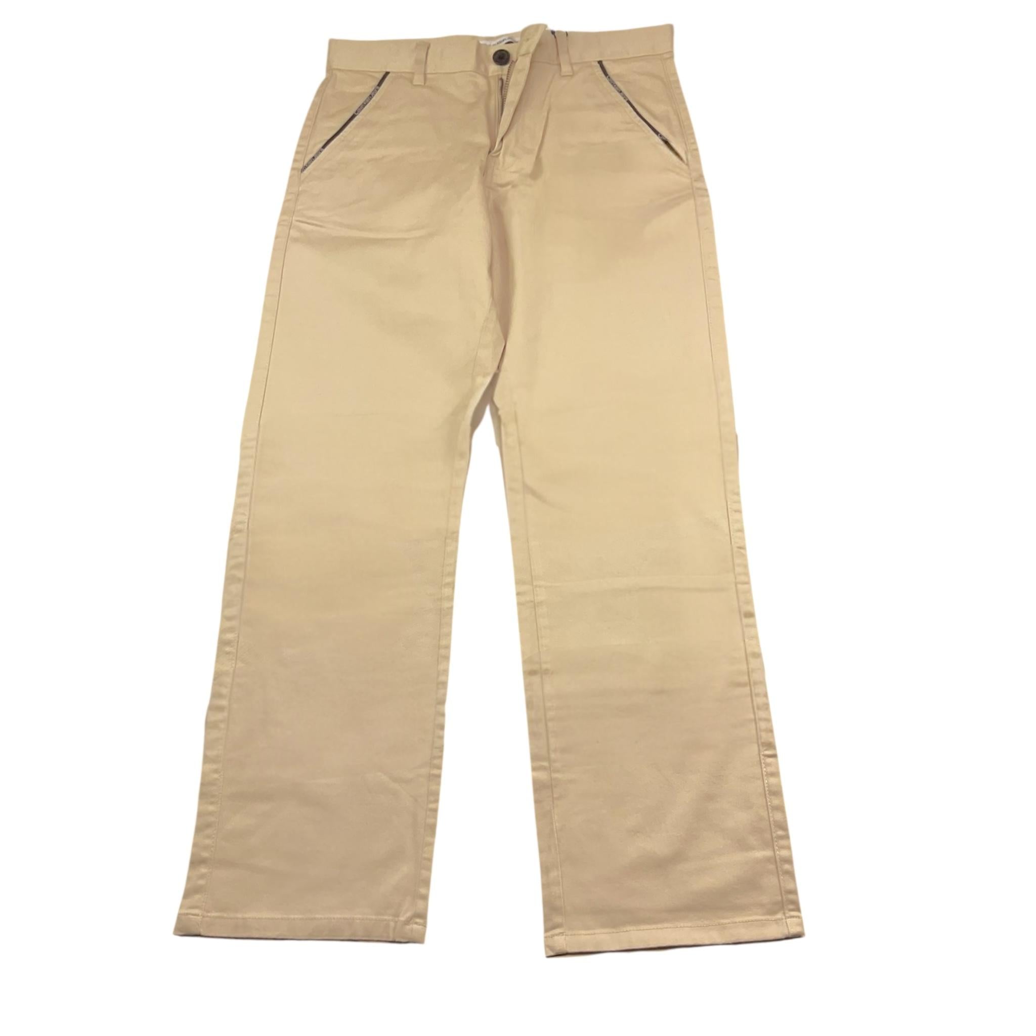 Calvin Klein Pantalone Tinta Unita con Girovita Regolabile per Bambino IB0IB01678 BEIGE CALVIN KLEIN 