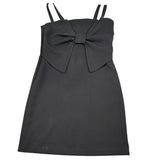 Meilisa Bai Abito Tinta Unita con Fiocco per Bambina FL6363 NERO MEILISA BAI 