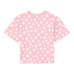 MARC JACOBS t-shirt girocollo tinta unita fantsia pois Rosa per Bambina W60219 ROSA MARC JACOBS 