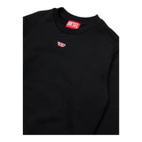 Diesel Felpa Chiusa Girocollo Tinta Unita con Logo per Bambino J02234 NERO DIESEL 