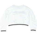 Monnalisa Felpa Chiusa Girocollo Tinta Unita con Stampa per Bambina 499609 BIANCO MONNALISA 