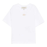 Twinset T-Shirt Girocollo Tinta Unita per Bambina 251GJ2481X BIANCO TWINSET 