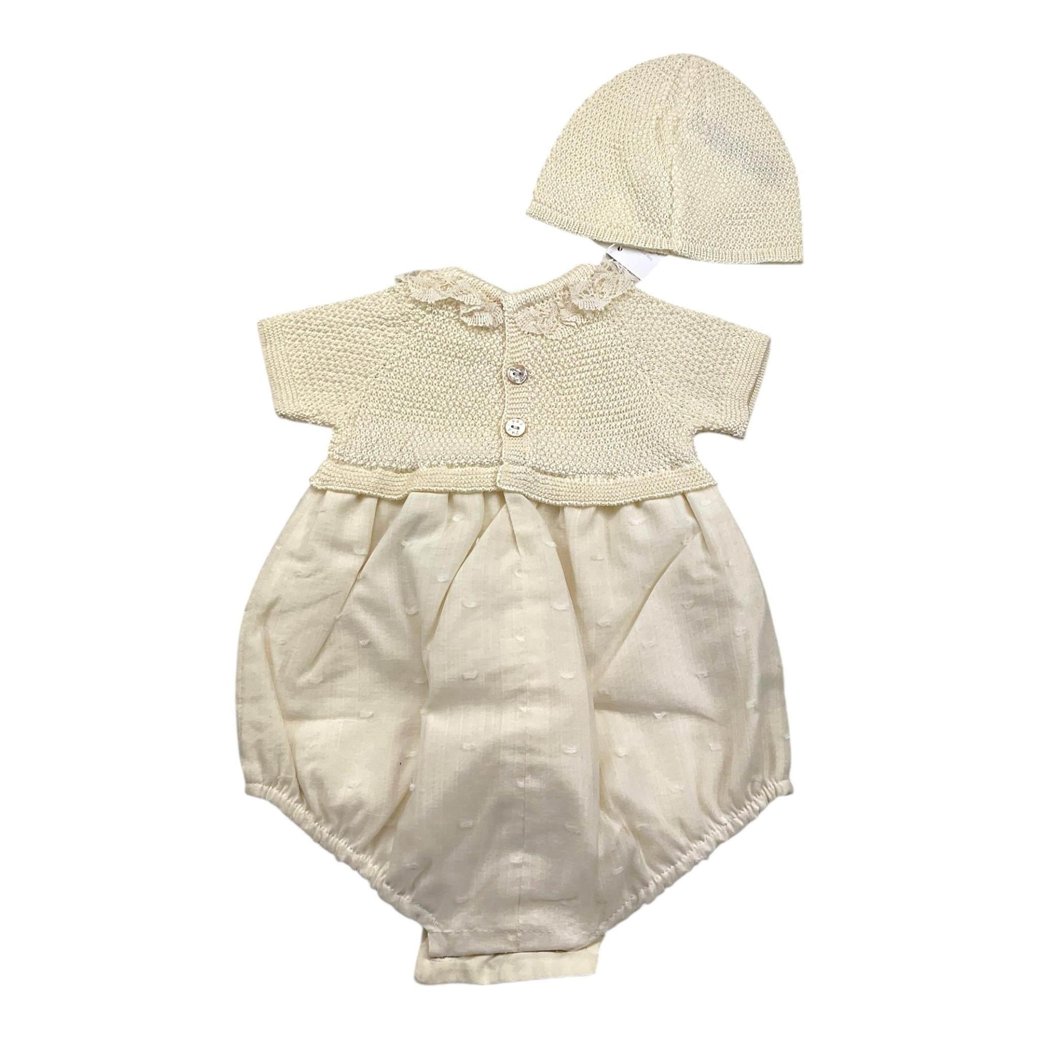 PAZ RODRIGUEZ set pagliaccetto-cappello Beige per Neonata 005121268 BEIGE PAZ RODRIGUEZ 