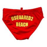 Dsquared2 Kostüm Modell Bermuda Einfarbig mit rotem Logo für Neugeborene