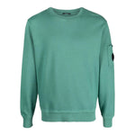 C.P. Company Felpa Chiusa Girocollo Tinta Unita per Bambino CUF00X VERDE C.P. COMPANY 