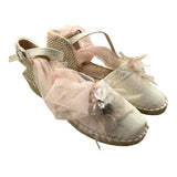Juana Sanchez Schlichte Espadrilles mit cremefarbenen Applikationen für Mädchen