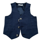 GILET TINTA UNITA 110524 BLU BARCELLINO 