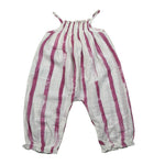 Play Up Salopette Fantasia A Righe per Neonata PA022AQ11503 BIANCO/ROSA PLAY UP 