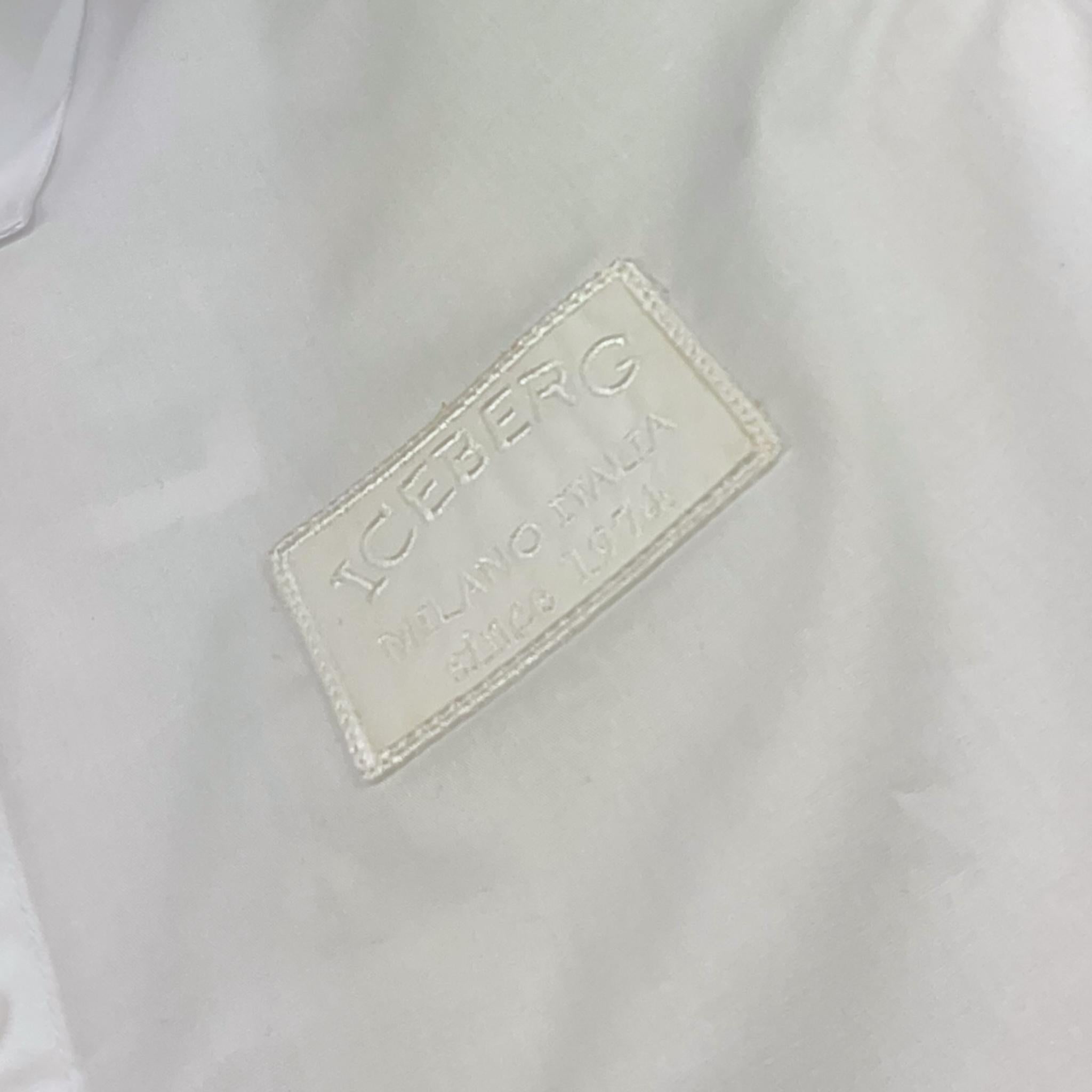 Iceberg Camicia Tinta Unita Manica Lunga per Bambino CMICE5103J BIANCO ICEBERG 