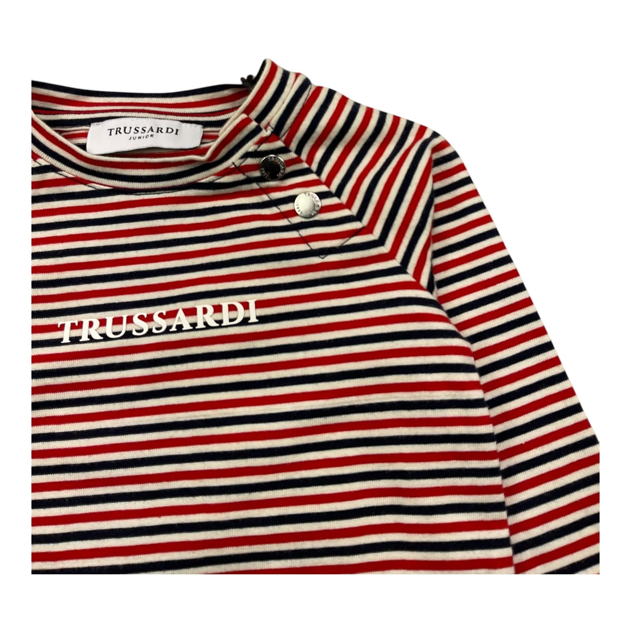 TRUSSARDI shirt girocollo fantasia a righe Multicolor per Neonata TIA25220 MULTICOLOR TRUSSARDI 