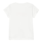 Liu Jo T-Shirt Girocollo Tinta Unita con Brillantini per Bambina KA5081X BIANCO LIU JO 