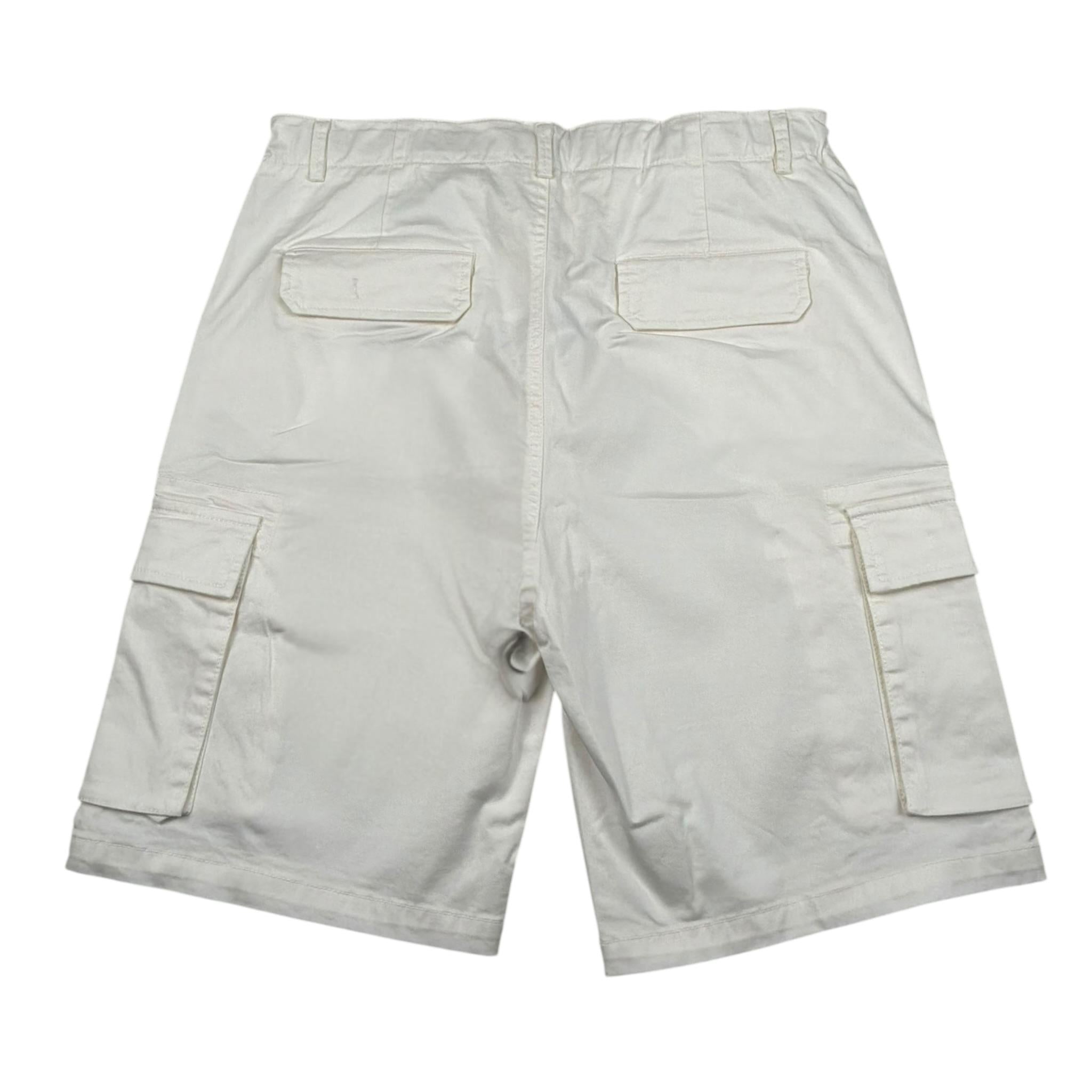 Jeckerson Bermuda Tinta Unita con Girovita Regolabile per Bambino J3874 BIANCO JECKERSON 